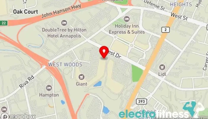map of KidStrong Annapolis Physical fitness program, Education center, Wellness program in Annapolis