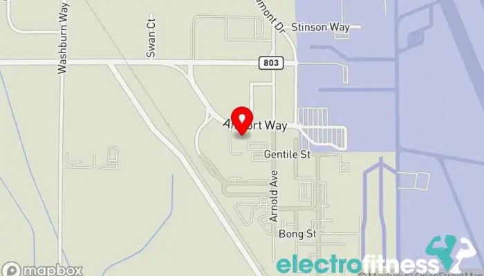 map of Kingsley Field Fitness Center Fitness center in Klamath Falls