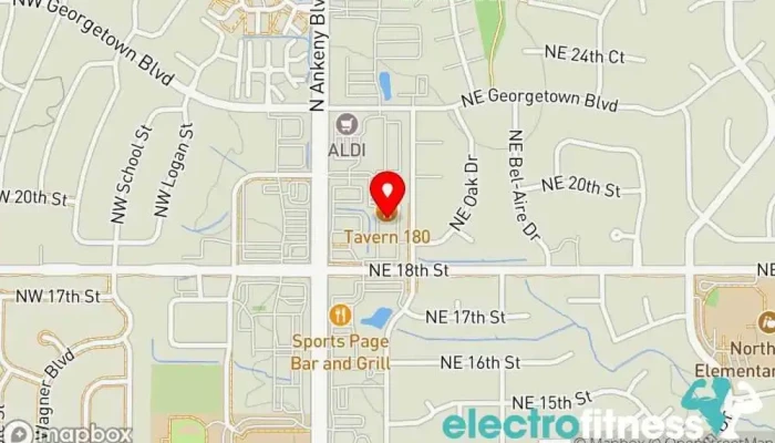 map of Krave Gym Ankeny Physical fitness program in Ankeny