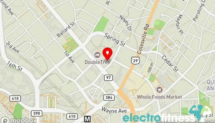 map of LA Fitness Gym in Silver Spring