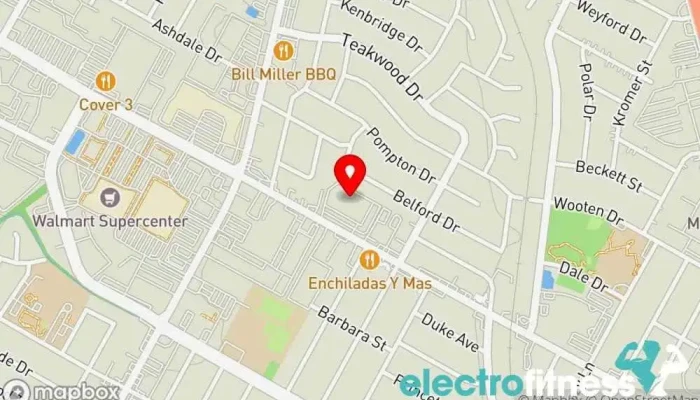 map of LA Fitness Gym in Austin
