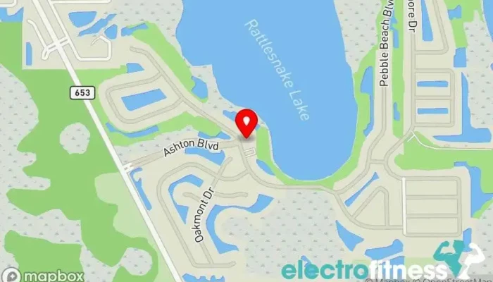 map of Lake Ashton II CDD Health & Fitness Center Sports club, Notary public in Winter Haven