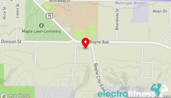 map of Lake Side Elite Sports complex, Dance company, Gymnastics center, Parkour spot in Boyne City