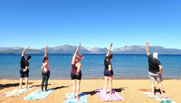 Lake Tahoe Yoga Beach Classes - Glenbrook