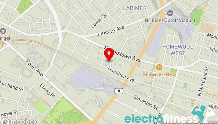 map of LEG1ON Training & Performance Gym, Fitness center, Nutritionist, Personal trainer, Physical therapist in Pittsburgh
