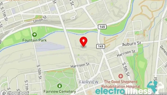 map of Lehigh Valley P4P Boxing Boxing club in Allentown
