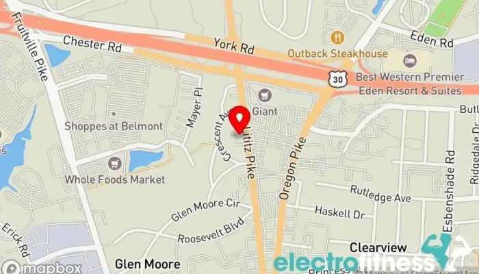 map of Life to the Full Fitness Personal trainer in Lancaster