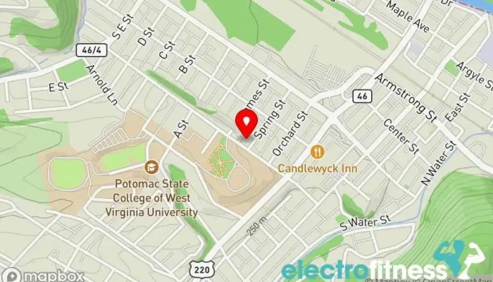 map of Lifestyle Fitness Center Fitness center in Keyser