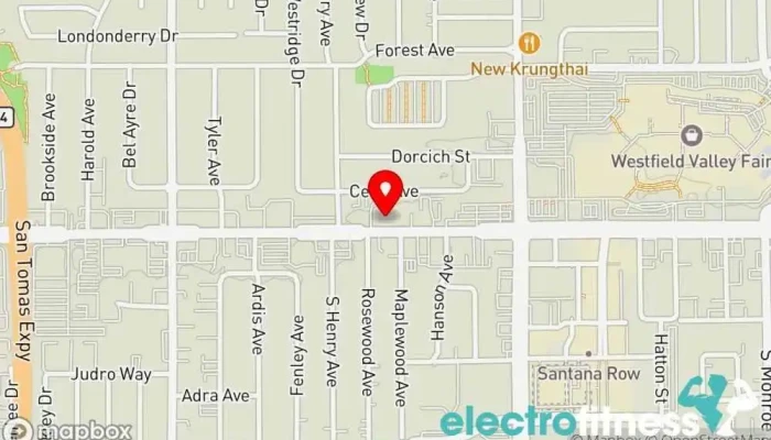 map of Lifted Movements Personal trainer, Gym in San Jose