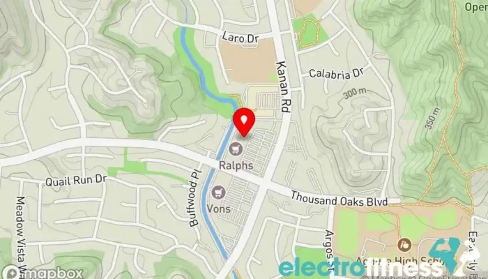 map of Lightwave Healing & Yoga Yoga studio in Agoura Hills