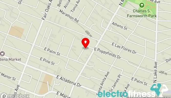 map of LM FITNESS Fitness center in Altadena