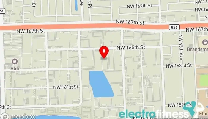 map of Lockdown Fitness Gym in Miami Gardens