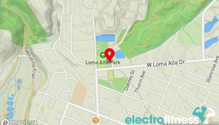 map of Loma Alta Park Gymnasium Gym in Altadena