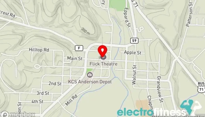 map of Mainstreet Fitness Physical fitness program in Anderson