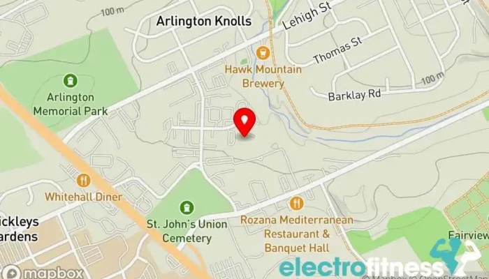 map of MATRYX Performance, LLC Gym, Chiropractor, Nutritionist in Hokendauqua