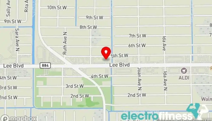 map of Max D Out Fitness Center Inc Physical fitness program in Lehigh Acres