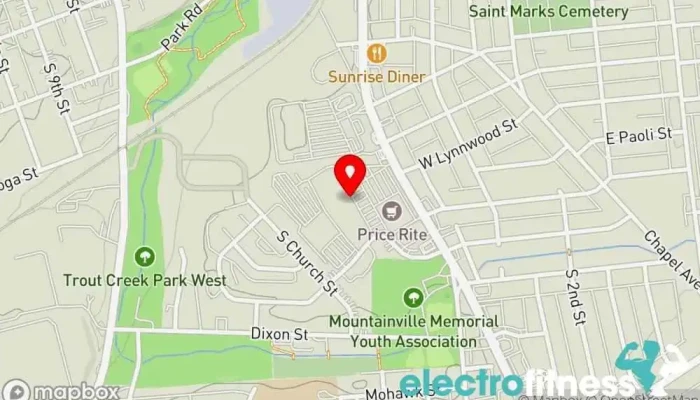 map of Maxx Fitness Clubzz Allentown Gym, Body shaping class, Fitness center in Allentown