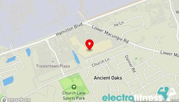 map of Maxx Fitness Clubzz Trexlertown Gym in Trexlertown