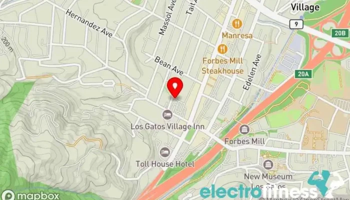 map of Mint Condition Fitness Personal trainer, Gym, Physical fitness program in Los Gatos