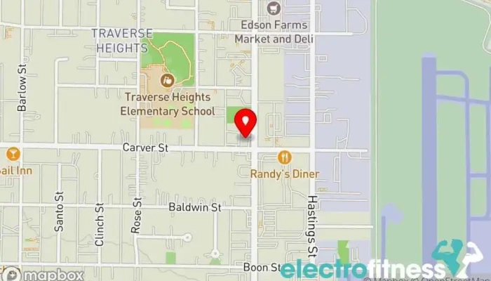 map of MitnFit Gym, Fitness center, Wellness center in Traverse City