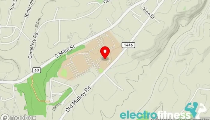 map of Monroe County Family Wellness Center Gym, Public swimming pool, Racquetball club, Recreation center, Wellness program in Tompkinsville