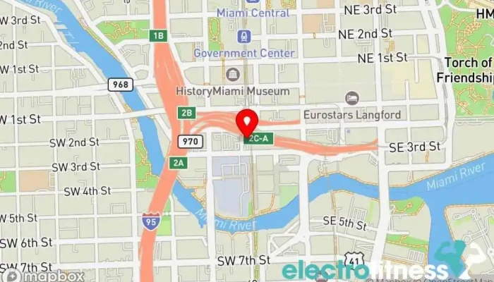 map of Monster Cast Fitness Gym, Personal trainer, Physical fitness program in Miami