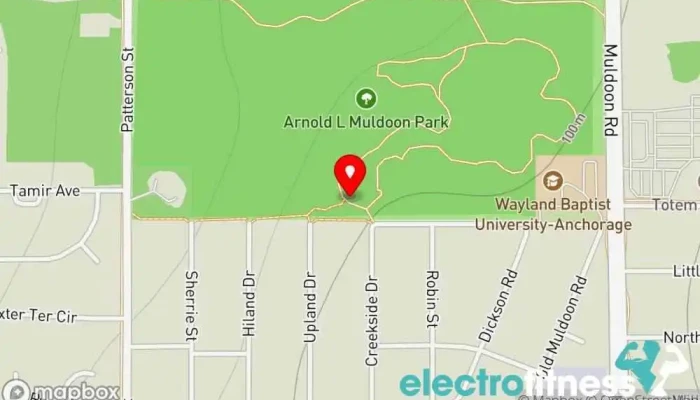 map of Muldoon Fitness Station Physical fitness program in Anchorage