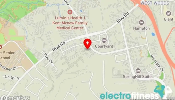 map of My Gym Children's Fitness Center (Annapolis) Gymnastics center, Children's party service in Annapolis