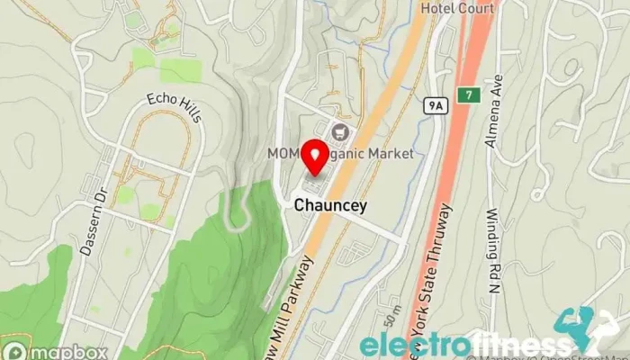 map of New York Sports Club Gym, Physical fitness program in Dobbs Ferry