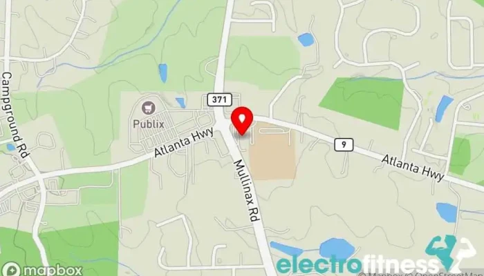 map of Next Level Fitness Gym in Alpharetta