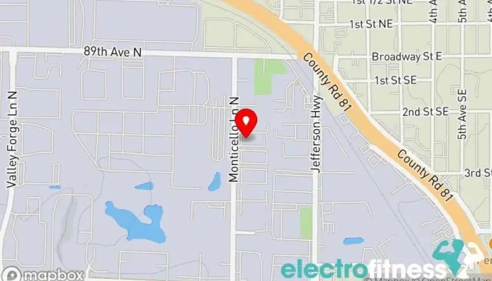 map of Ninjas United Gym, Children's party service, Day care center, Indoor playground in Maple Grove