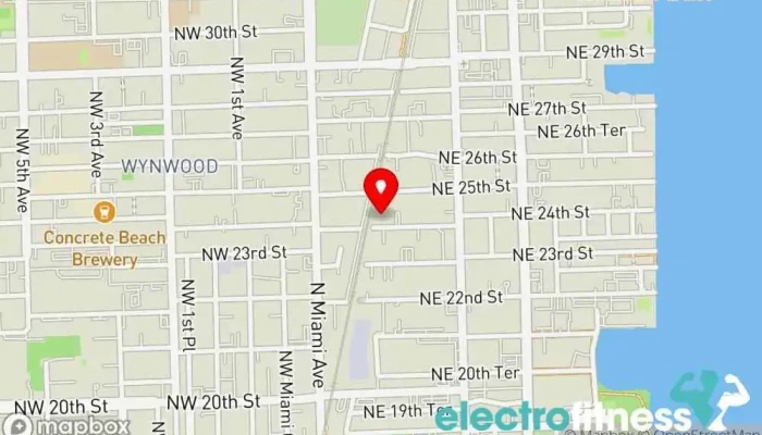 map of NO LIMIT SUPER GYM Gym in Miami