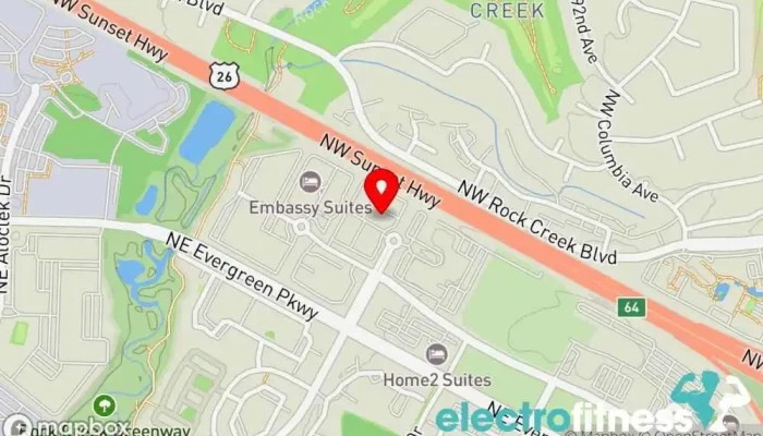 map of NXT Level Fitness Personal trainer, Fitness center, Gym, Wellness program in Hillsboro