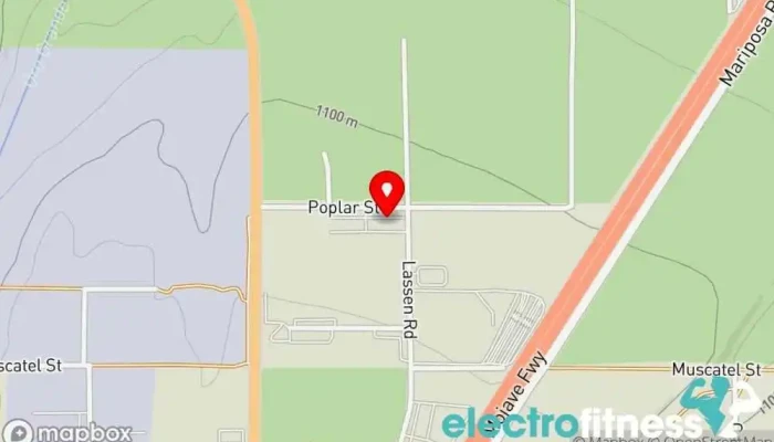 map of Oak Hills Boxing Club Boxing gym in Hesperia
