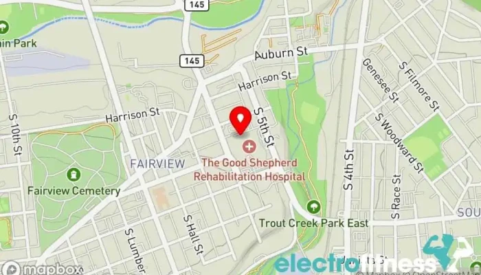 map of Optimal Fitness at Good Shepherd Fitness center, Gym in Allentown