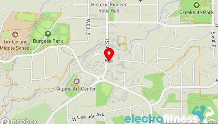 map of Optimum fitness Training centre in Alpine