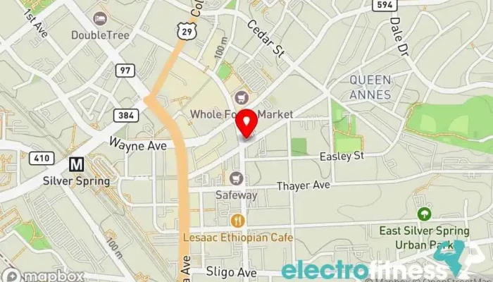 map of Orangetheory Fitness Gym, Fitness center, Personal trainer, Physical fitness program in Silver Spring