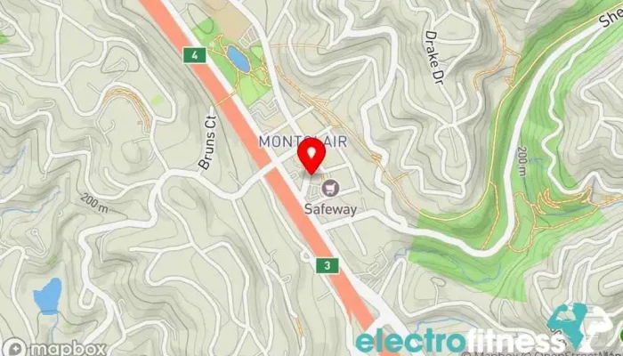 map of Orangetheory Fitness Gym, Fitness center, Personal trainer, Physical fitness program in Oakland