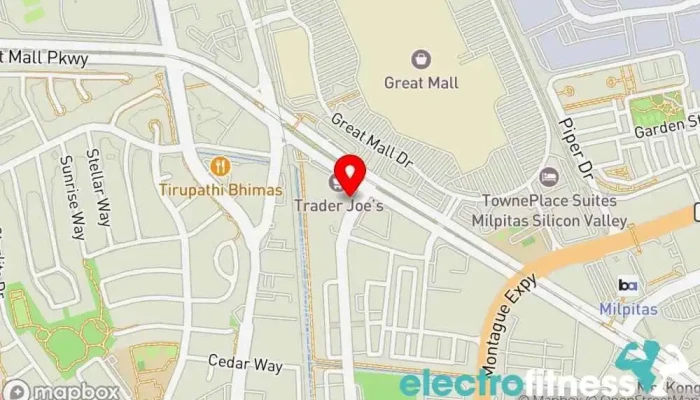 map of Orangetheory Fitness Gym, Fitness center, Personal trainer, Physical fitness program in Milpitas