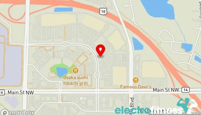 map of Orangetheory Fitness Gym, Fitness center, Personal trainer, Physical fitness program in Coon Rapids