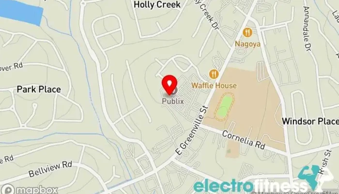 map of OrangeTheoryFitness Fitness center in Anderson