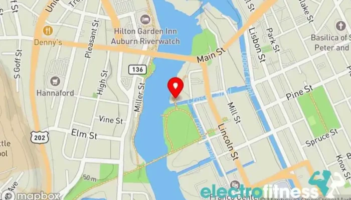 map of Outdoor Fitness Court Gym in Lewiston