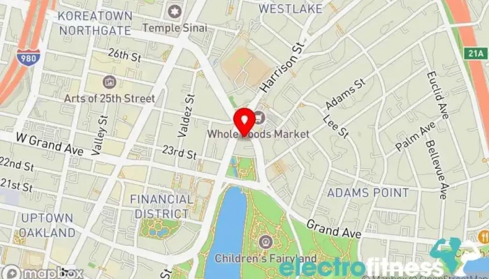 map of Pacific Strength Gym in Oakland
