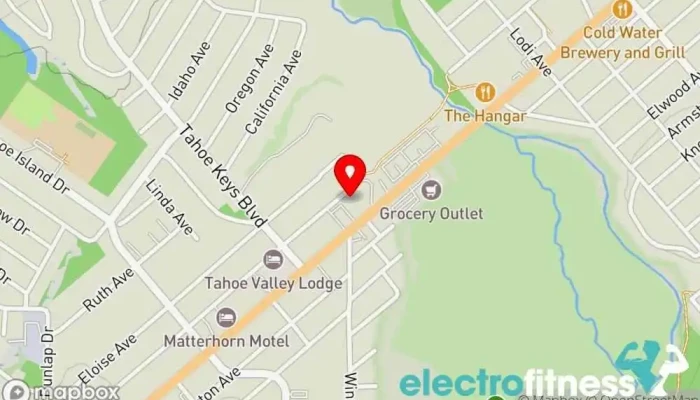 map of Pamela's Pilates Pilates studio, Physical fitness program in South Lake Tahoe