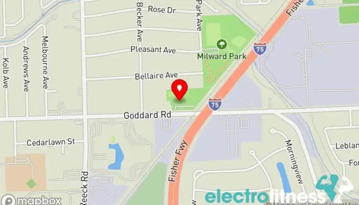 map of Park Colony Swim Club Tennis club, Outdoor swimming pool, Swimming instructor in Allen Park
