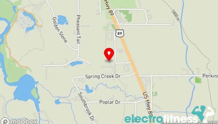 map of Peak Fitness SV Thayne Fitness center in Thayne