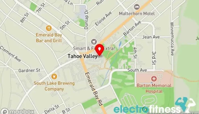 map of PeloDog Pilates + Indoor Cycling + Boutique Pilates studio, Boutique, Indoor cycling in South Lake Tahoe