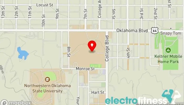 map of Percefull Fieldhouse Arena in Alva