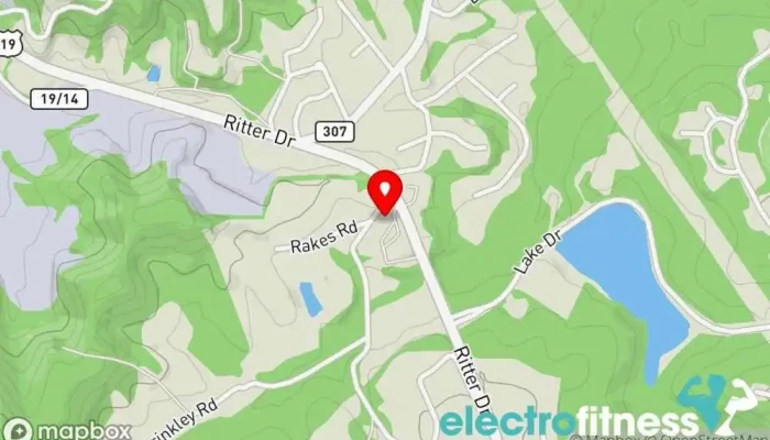 map of Performance Fitness Gym in Daniels
