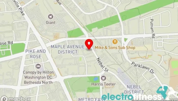 map of Planet Fitness Gym, Fitness center, Spa, Tanning salon in Rockville